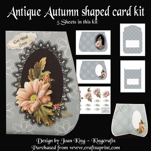 Antique Autumn Shaped Card Kit