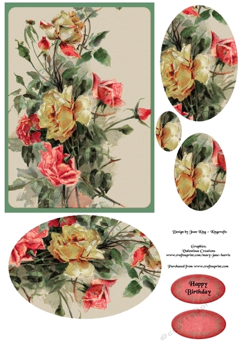 Pink Rose Spray