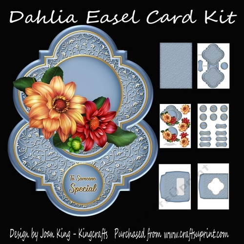 Dahlia Easel Card Kit