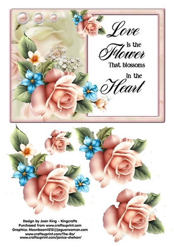 Love is the flowers that blossoms in the heart
