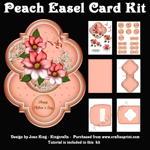 Peach Easel Card Kit