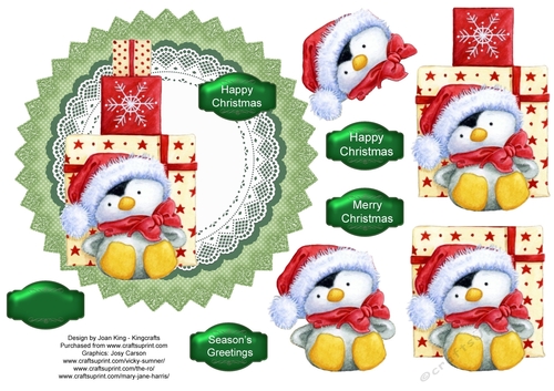 Penguins Christmas presents