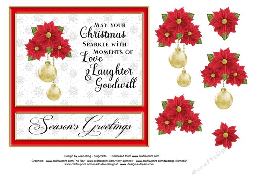 May your Christmas sparkle in red