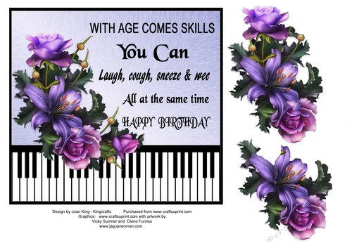 With age comes skills......