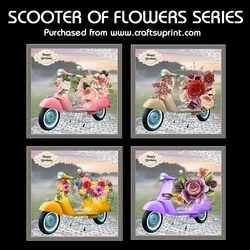 Scooter of Flowers Series