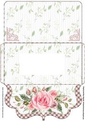 Pink Rose money voucher wallet