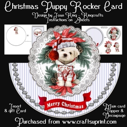 Christmas Puppy Rocker Card