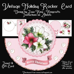 Vintage holiday Rocker Card