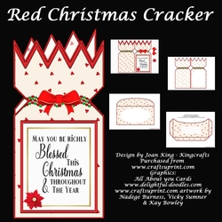 Red Christmas Cracker Card