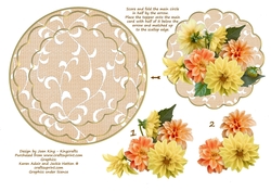 Dahlias Rocker card