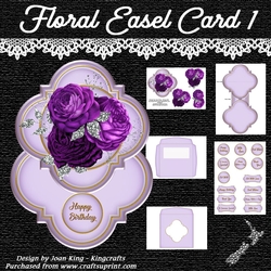 Floral Easel Card 1