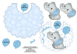 Baby boy bib