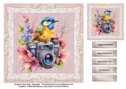 Bird in flowers 4