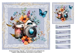 Butterfly and flowers 3