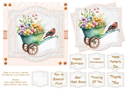 Wheelbarrow of flowers 3