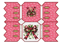 Red snowflake cracker