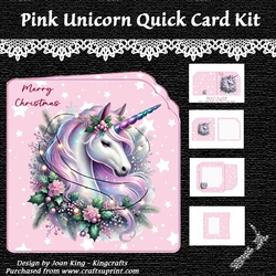 Pink Christmas Unicorn  Kit