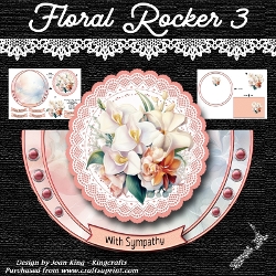 Floral rocker card 3