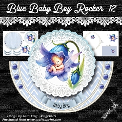 Blue Baby Boy Rocker 12