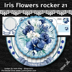 Iris flowers rocker 21