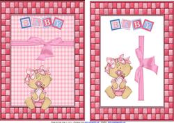 Baby Girl with Ribbon