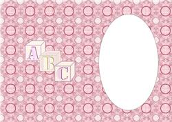 Baby Girl on Alphabet Insert
