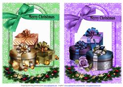 Merry Christmas Card Toppers