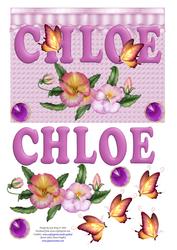 Pansy Name Card for Chloe