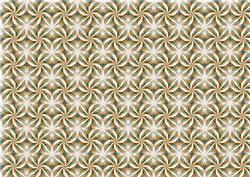Gold and Green Flower Swirls
