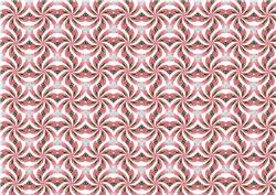 Pink and Green Swirl of Flowers