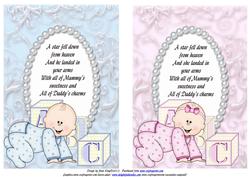 Baby Boy and Girl Toppers
