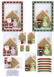 2 Christmas House Toppers Pyramid