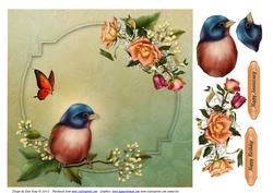 Bird and Roses