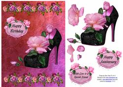 Black Shoe and Roses