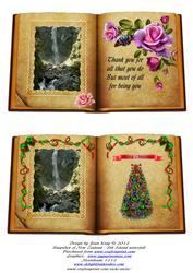 Christmas & Thank You Booksheets - Waterfall