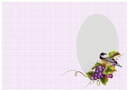 Bird and Grapes Insert