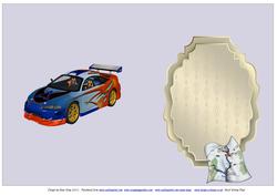 Red and Blue Sports Car