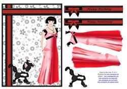 Art Deco Lady and Best Friend
