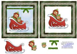 Gingerbread Men on a Sleigh Ride
