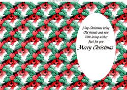 Holly and Berries Insert