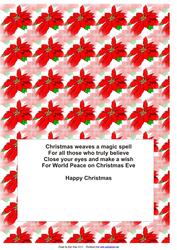 Christmas A5 Landscape Insert