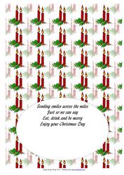 Christmas A5 Landscape Insert