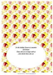 Christmas A5 Landscape Insert