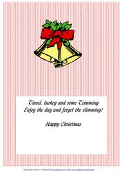 Set of 16 Christmas A5 Landscape Inserts
