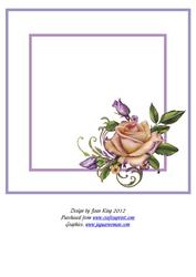 Set of 12 8" Square Inserts for Ladies