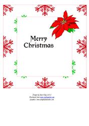 Poinsettia insert