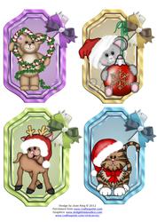4 Christmas Toppers