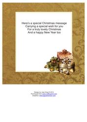 Christmas Bauble and Presents Insert
