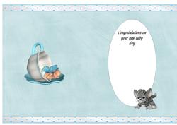 Insert of a Baby in a Cup and Plushie