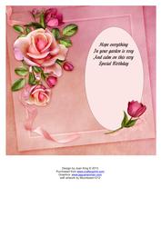 Moonbean Roses 8 Inch Insert with Verse